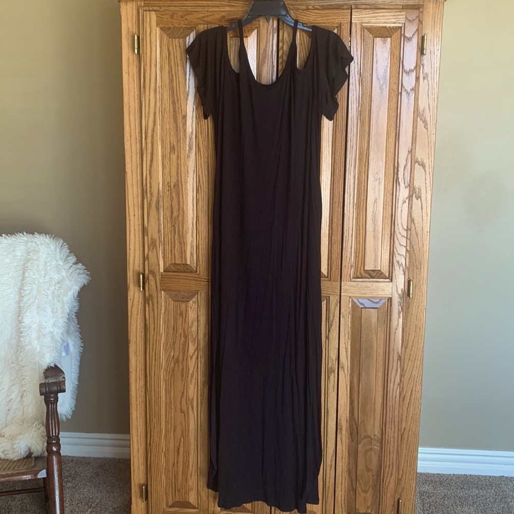 Black maxi dress